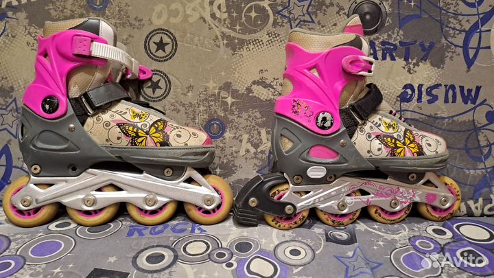 Роликовые коньки раздвижные размер 37- 40