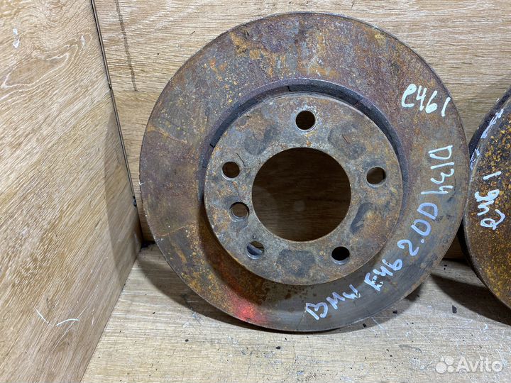 Комплект передних тормозных дисков BMW E46 D134