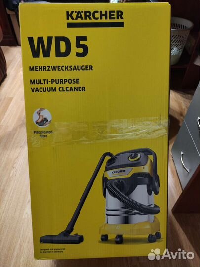 Новый пылесос 25 литров Karcher WD5