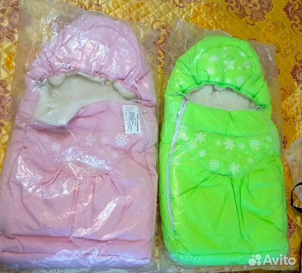 Конверт для новорожденного на овчине