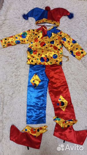 Костюм петрушки 104 110. Прокат