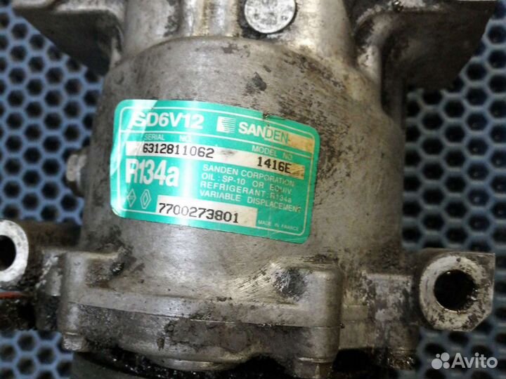 Компрессор кондиционера renault symbol Clio