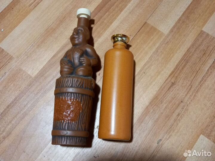 Бутылка керамическая с пробкой