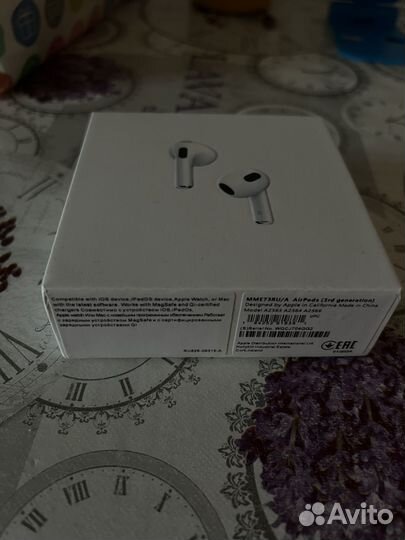Беспроводные наушники apple airpods 3