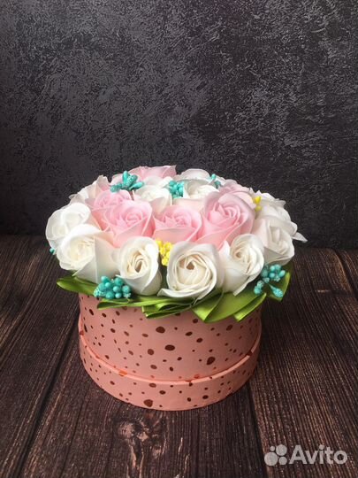 Букет из мыльных роз