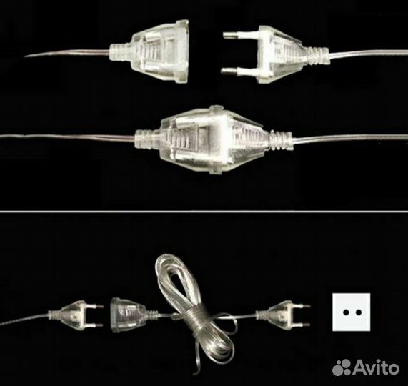 Удлинитель для гирлянды 5 м и 3 м