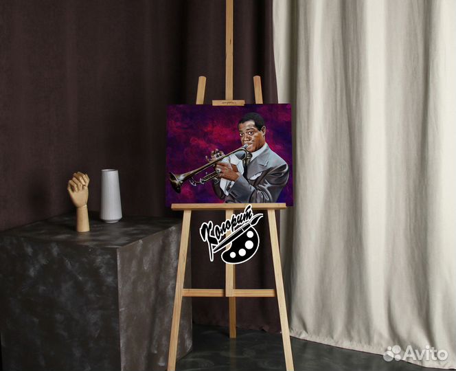 Портрет Луи Армстронга