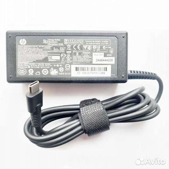 Блок питания HP 65W Type C. Отп. в регионы