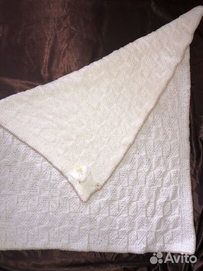 Плед детский вязаный ручная работа