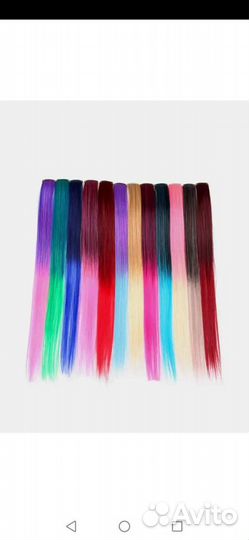 Пряди-Локоны на заколке накладные