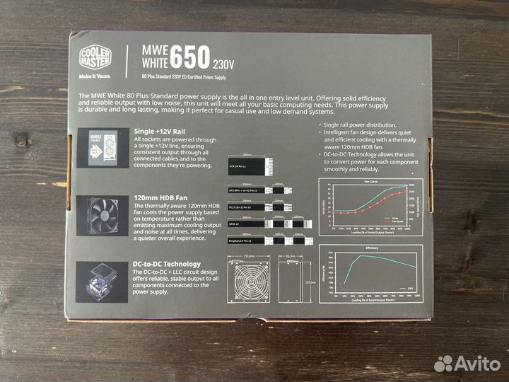 Блок питания 650w Cooler Master
