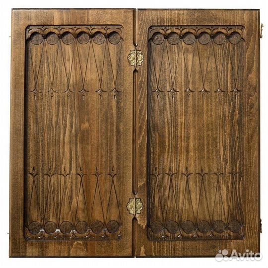 Нарды и шашки резные Эллада 60 х 60 см орех Армения 62712