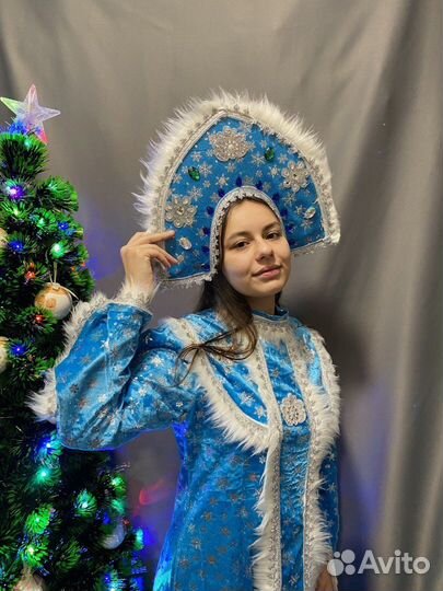 Костюм взрослый Снегурочка 44-54