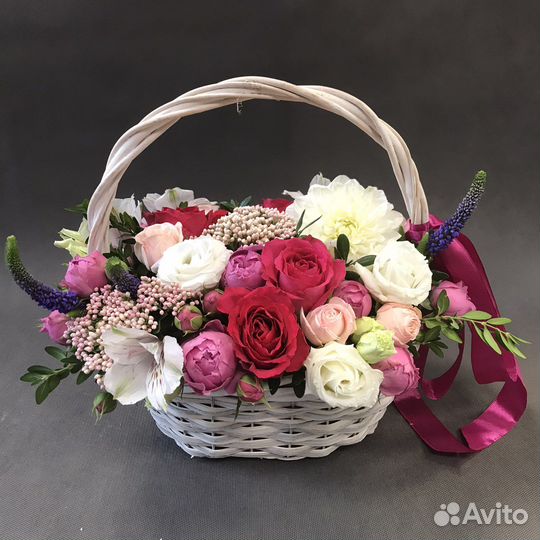 Букет цветы в коробке