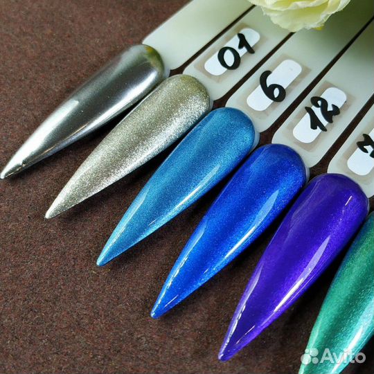 Шикарная втирка для дизайна ногтей