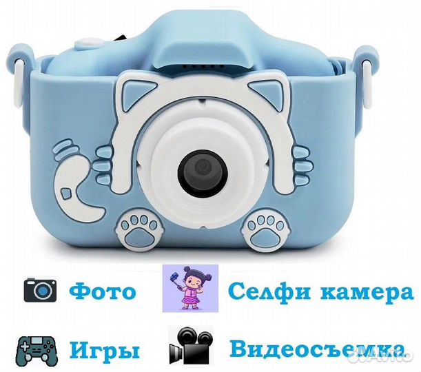 Детский цифровой фотоаппарат Fun Camera Kitty