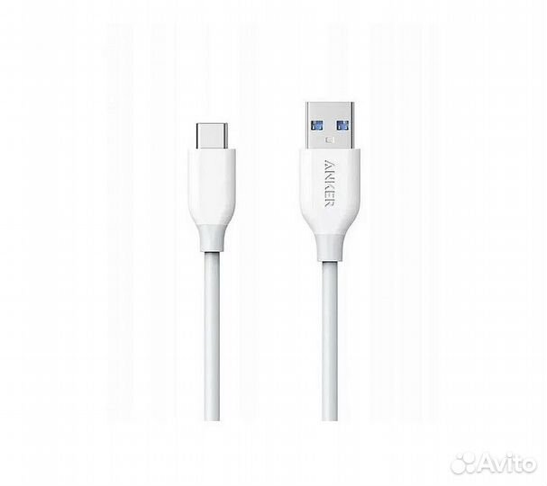 Кабель anker PowerLine USB A3.0 - USB Type-C 60W