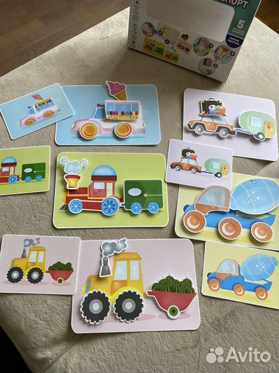 Липучки игра Весёлый транспорт