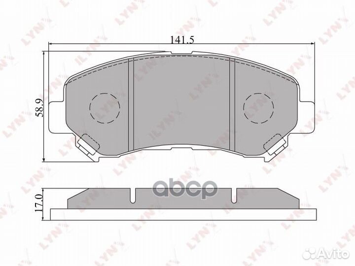 BD-5711 колодки тормозные передние Nissan Qash