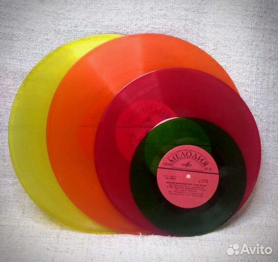 Пластинки цветные СССР