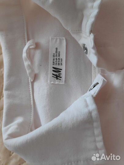 Джинсовая куртка HM для девочки 116