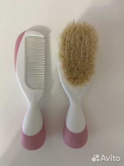 Расческа и щётка натуральная Chicco
