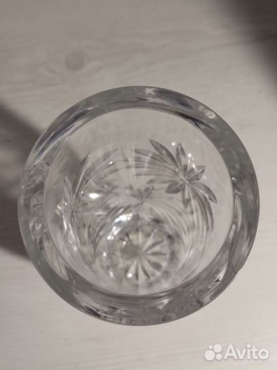 Ваза для цветов хрустальная