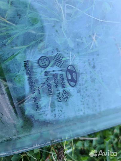 Стекло переднее заднее левое Hyundai matrix