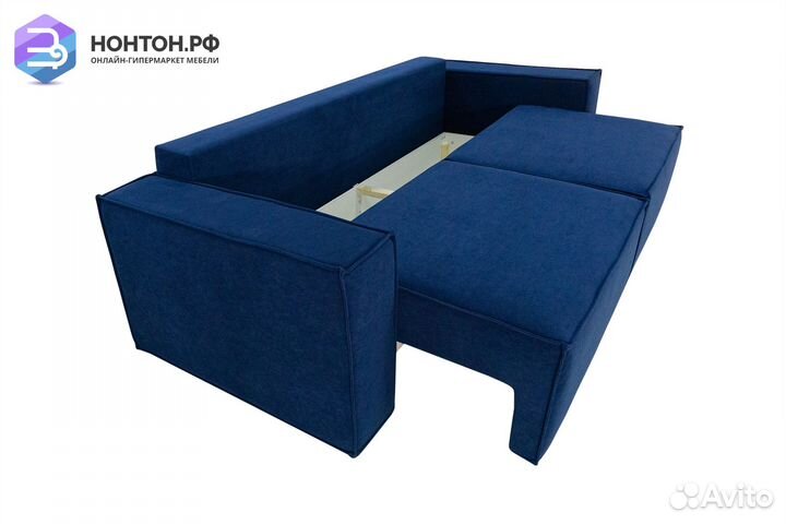 Диван еврокнижка Лофт синий