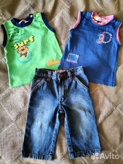 Комбинезон, джинсы, футболки, майки