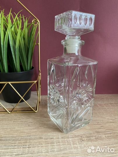 Штофы и графины, насыпное стекло СССР