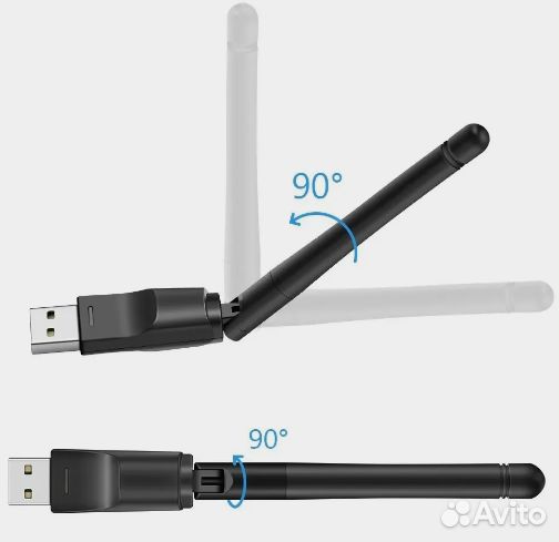 Мини USB Wi-Fi адаптер, 150 Мбит/с
