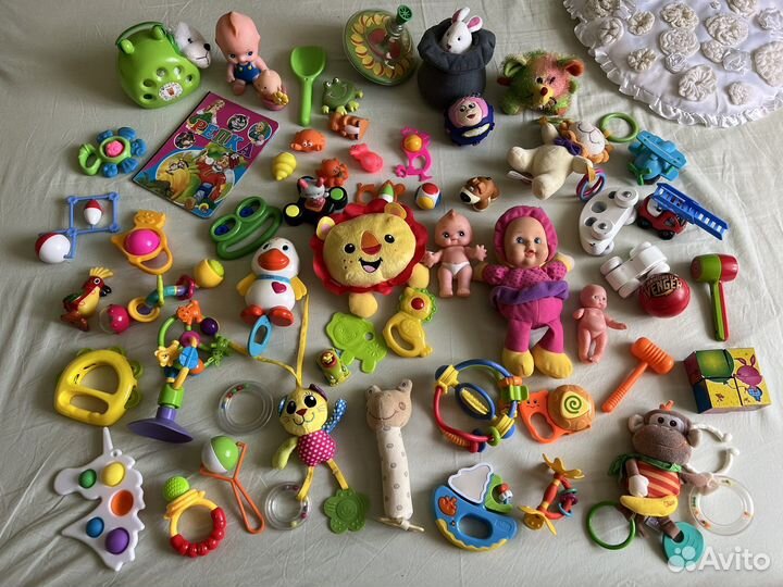 Погремушки, развивающие, книжки