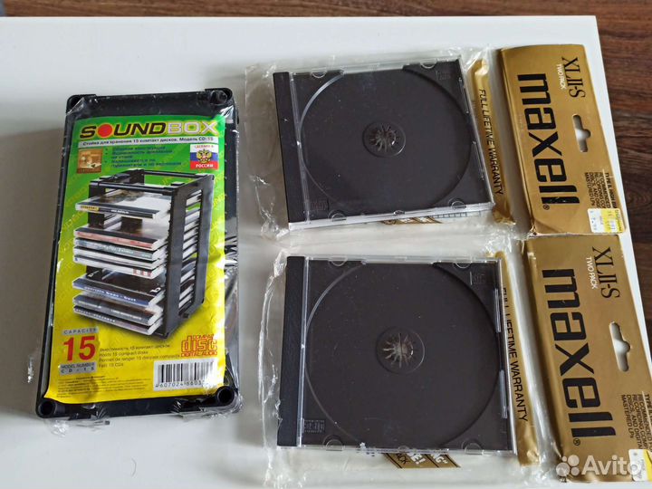 Подставка для хранения 15 CD + 2 новых бокса