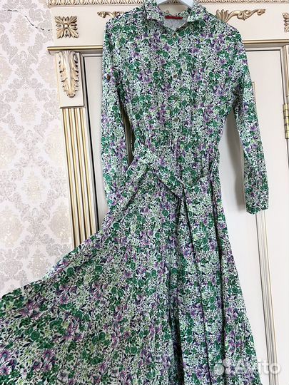 Платья турецкие, 50 размер. Зеленое и красное