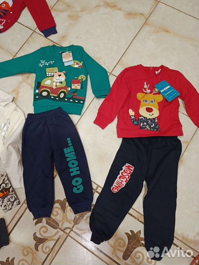 Комплект костюм для мальчика и девочки 86-92 74