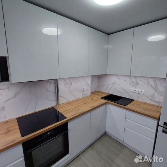 Кухонный гарнитур лдсп без ручек