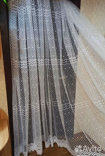 Тюль отрез ширина 5.10 и 6 метров
