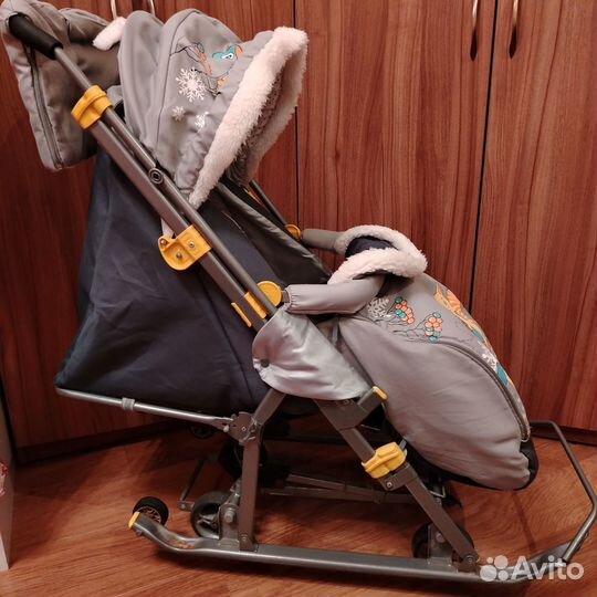 Детские санки коляска
