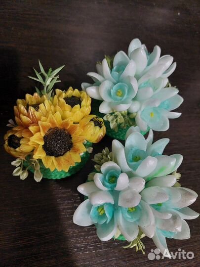 Мыло ручной работы букет 8 марта