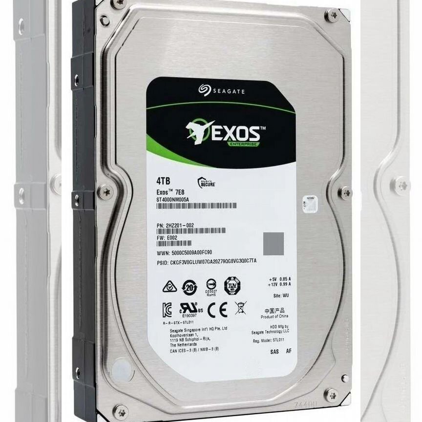 [ST4000NM005A] Жесткий Диск Seagate 4tb 7200 Sas 3,5 St4000nm005a