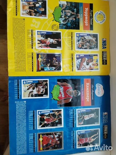Два альбома Upper deck NBA 95-96