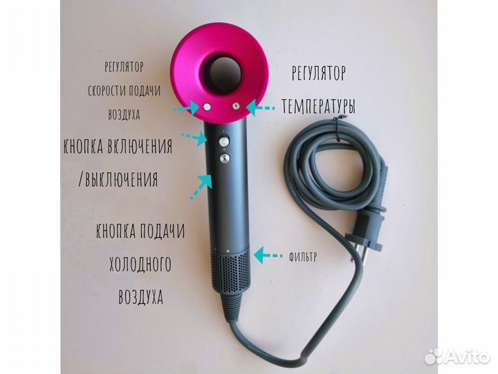 Dyson фен оригинальное качество реплика supersonic