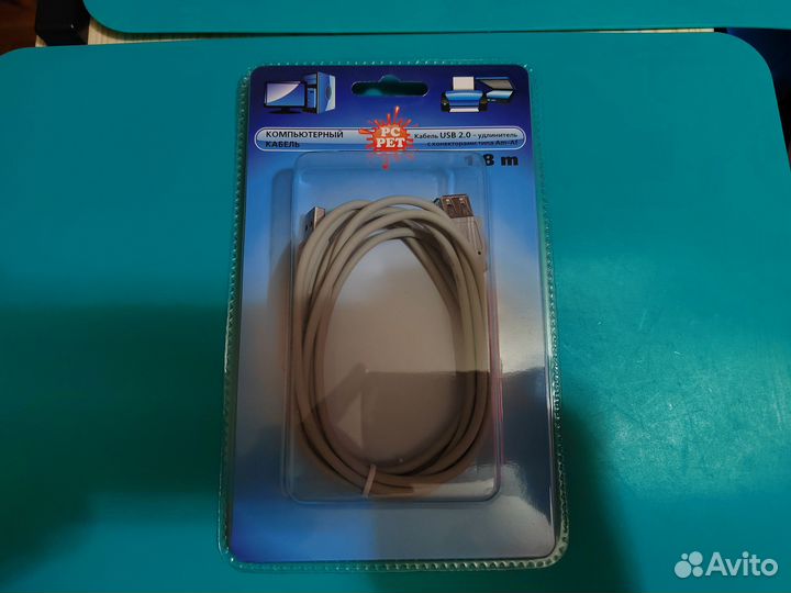 Кабели PC PET mini USB 2.0, удлинитель (новые)