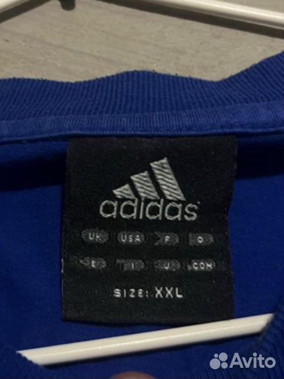 Футболка adidas originals xl синяя