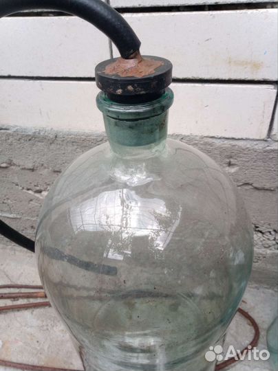 Бутылка стеклянная 20 литров,10 литров