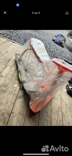 Снегокат с родительской ручкой