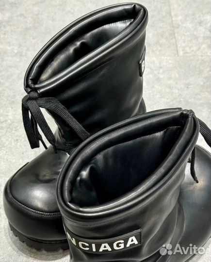 Ботинки Balenciaga Alaska In Black Shiny Supper