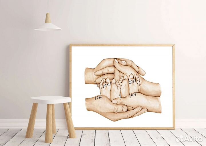 Семейный постер А4