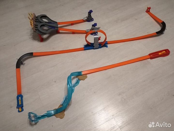 Hot wheels, 3 набора, трек